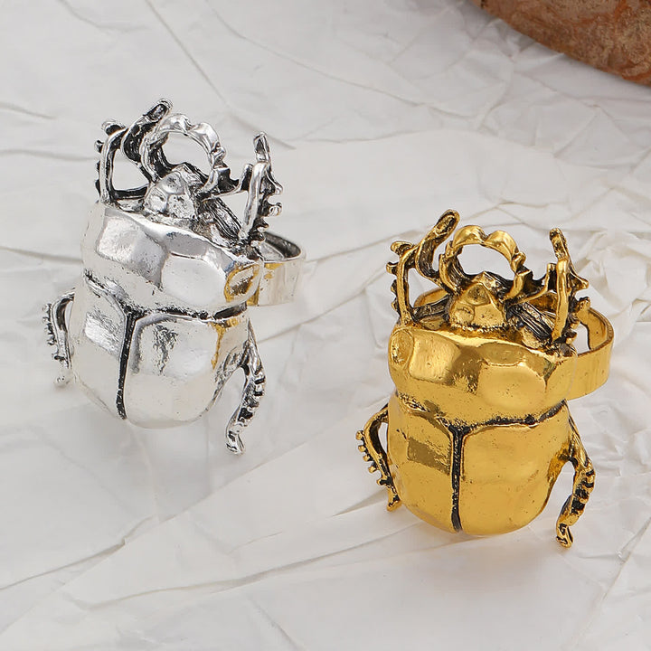 Scarab Beetle & Cicada Insect Opening Ring Collection - image 7