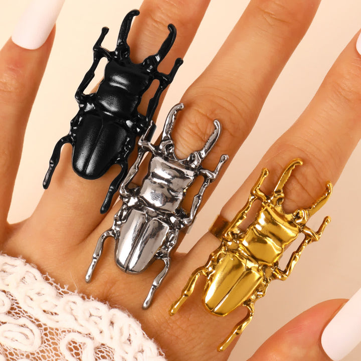 Scarab Beetle & Cicada Insect Opening Ring Collection - image 11