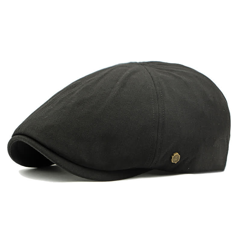 Modern Comfort Vintage Elastic Back Flat Top Beret Hat - Black - Adjustable (21 5/8"-23 1/4") - image 12