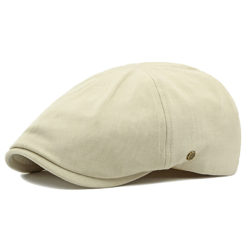Modern Comfort Vintage Elastic Back Flat Top Beret Hat - Ivory - Adjustable (21 5/8"-23 1/4") - image 15