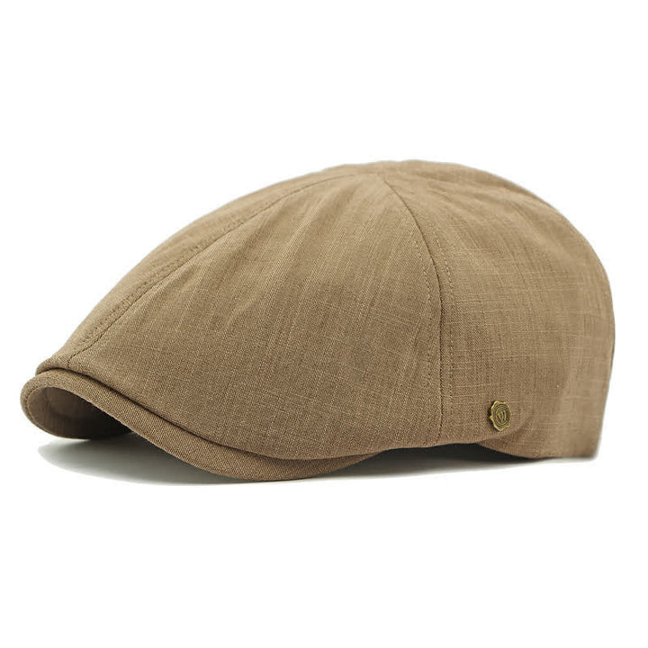 Modern Comfort Vintage Elastic Back Flat Top Beret Hat - Light Coffee - Adjustable (21 5/8"-23 1/4") - image 0
