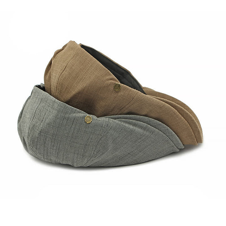 Modern Comfort Vintage Elastic Back Flat Top Beret Hat - image 2