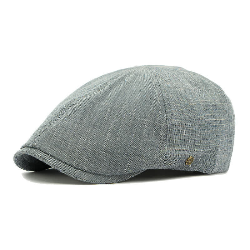 Modern Comfort Vintage Elastic Back Flat Top Beret Hat - Steel Gray - Adjustable (21 5/8"-23 1/4") - image 14