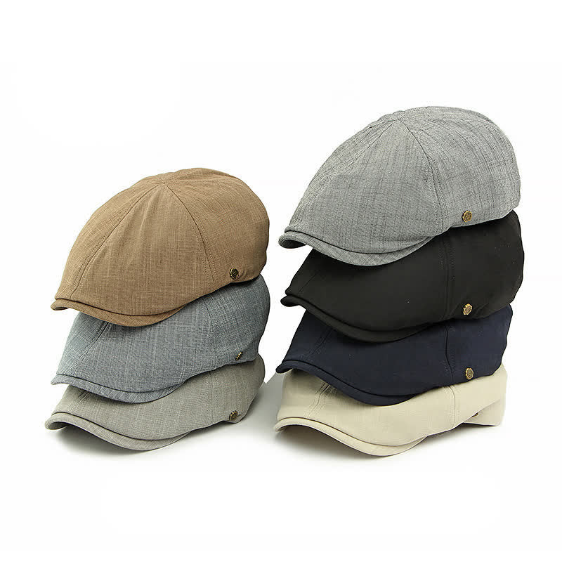 Modern Comfort Vintage Elastic Back Flat Top Beret Hat - image 1