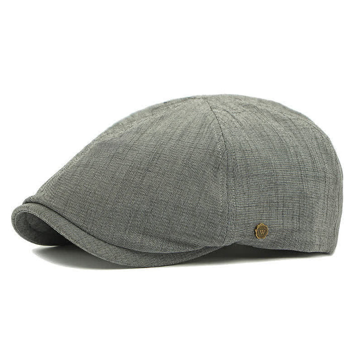 Modern Comfort Vintage Elastic Back Flat Top Beret Hat - Dark Gray - Adjustable (21 5/8"-23 1/4") - image 7