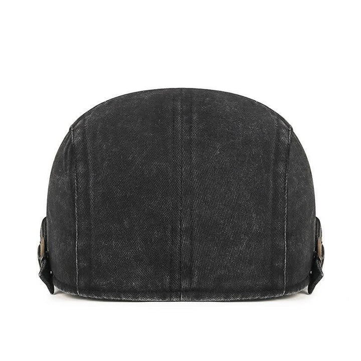 Retro Workwear-Inspired Washed Cotton Beret For Everyday - image 5