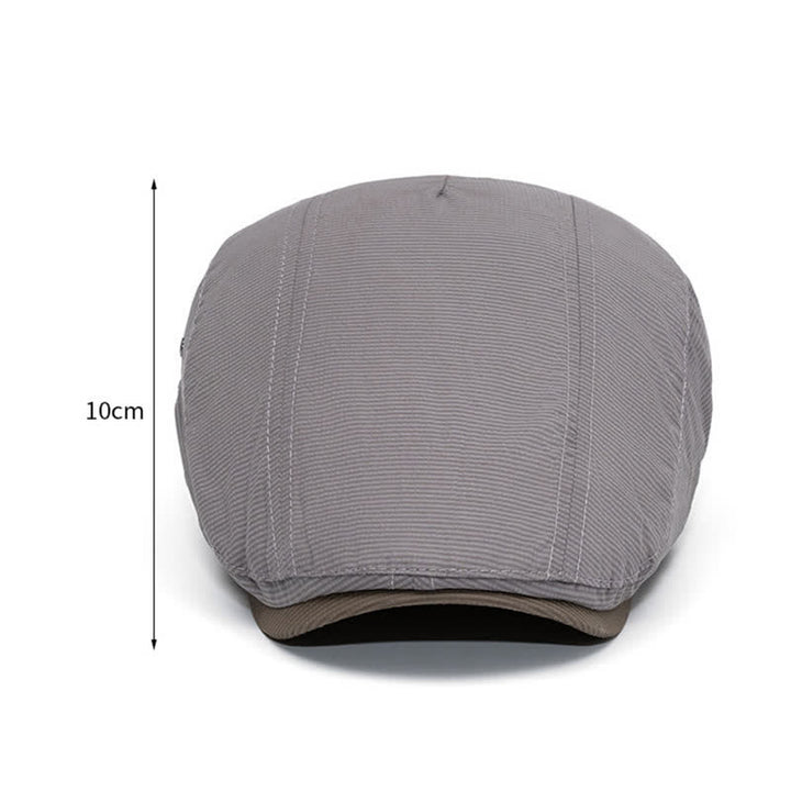 Urban Driving Cap Pinstripe Flat Beret With Adjustable Strap - image 2