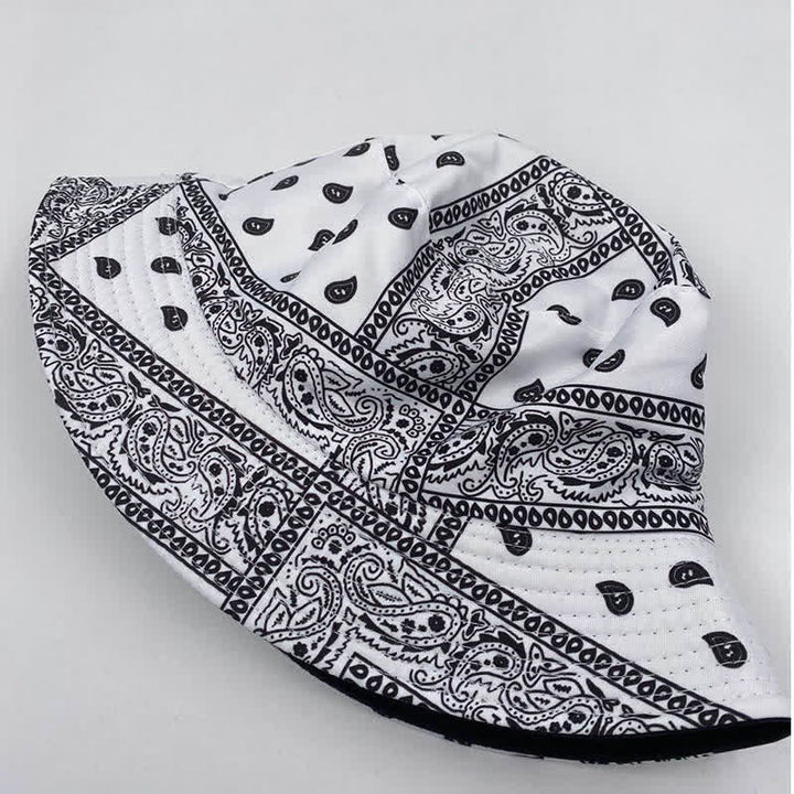 Unisex Paisley Pattern Reversible Fisherman Bucket Hat - image 11