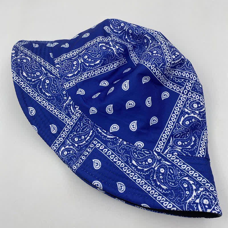 Unisex Paisley Pattern Reversible Fisherman Bucket Hat - image 3