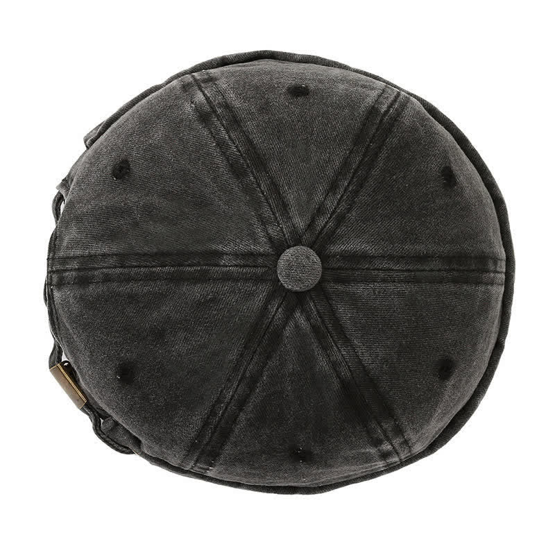Casual Washed Cotton Brimless Vintage Docker Cap - image 2