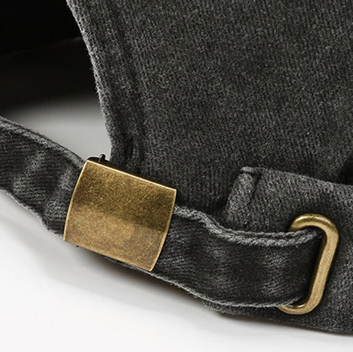 Casual Washed Cotton Brimless Vintage Docker Cap - image 5