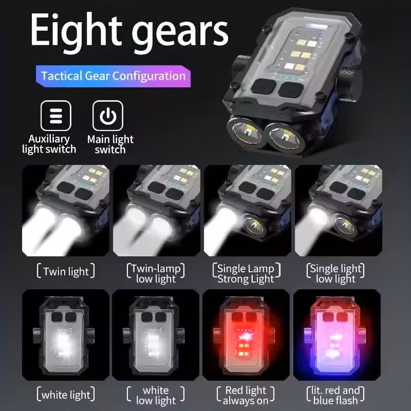 Magnetic EDC-Tool Rechargeable Flashlight With Fidget Spinner - image 4