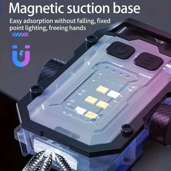 Magnetic EDC-Tool Rechargeable Flashlight With Fidget Spinner - image 2