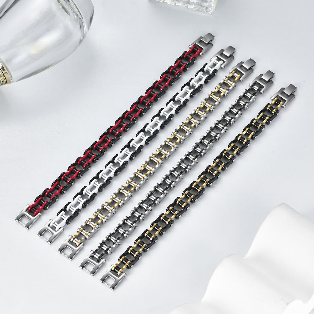 Ride In Style Fearless Motorcycle Bike Chain Bracelet - image 4