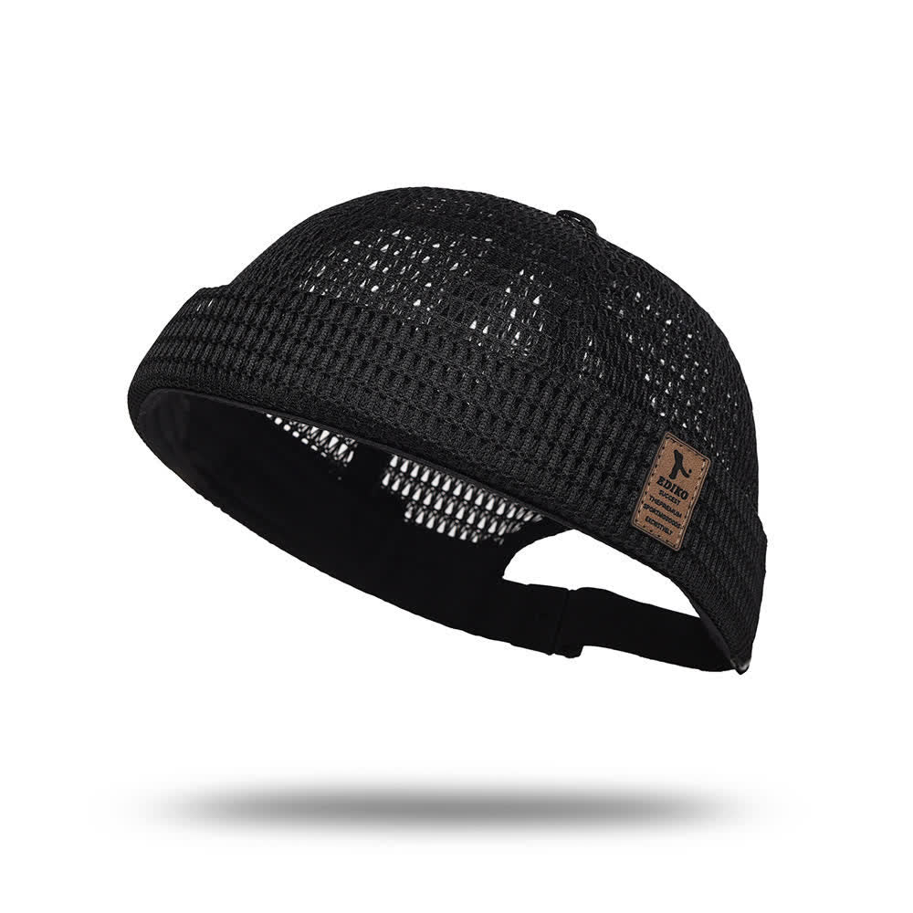 Streetwear Brimless Summer Breathable Mesh Docker Cap - image 4