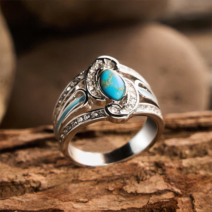 Gorgeous Vintage Carved Statement Ring Ethnic Metal Ring for Party Gift - image 3