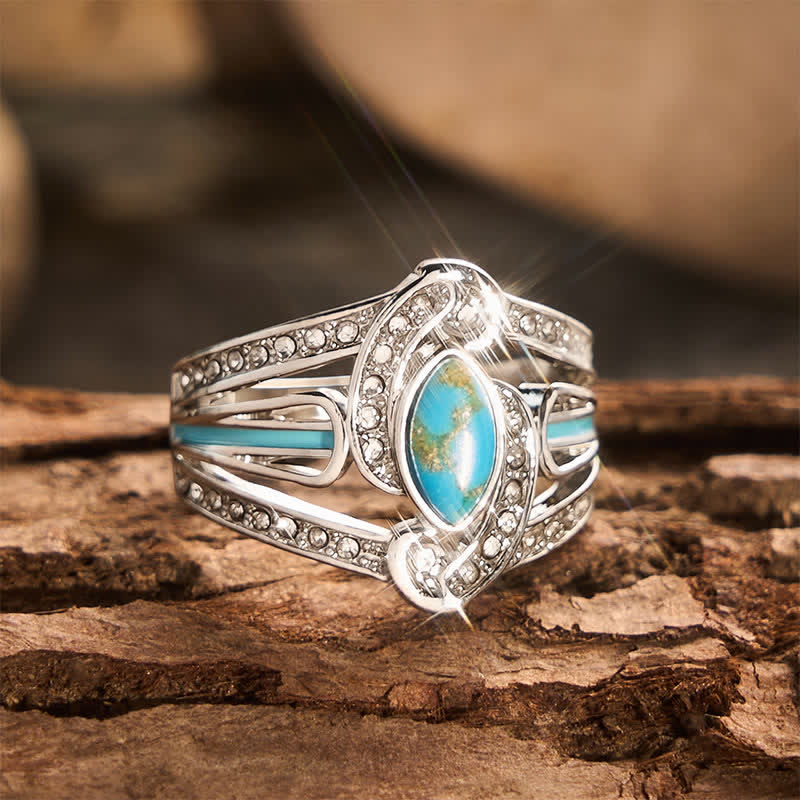 Gorgeous Vintage Carved Statement Ring Ethnic Metal Ring for Party Gift - image 3