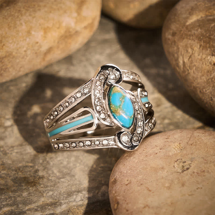 Gorgeous Vintage Carved Statement Ring Ethnic Metal Ring for Party Gift - image 2