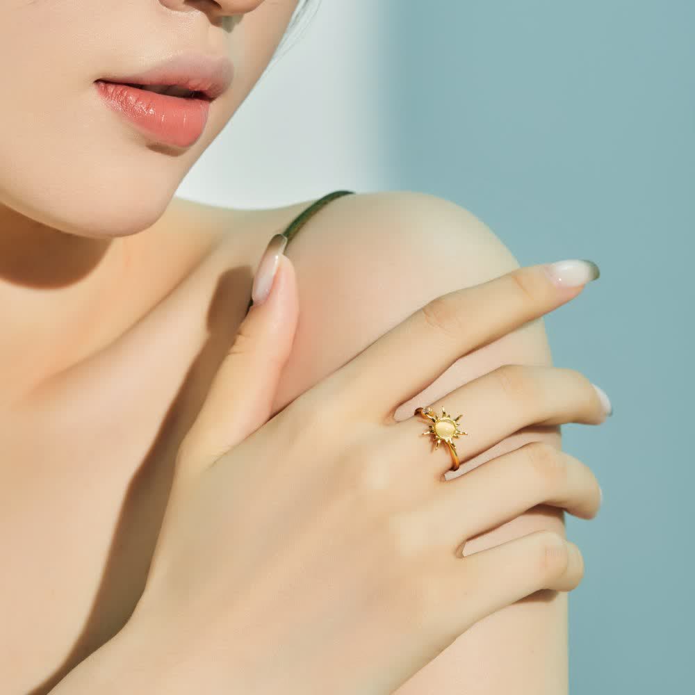 Rotating Celestial Adjustable Anxiety Relief Fidget Ring - image 1