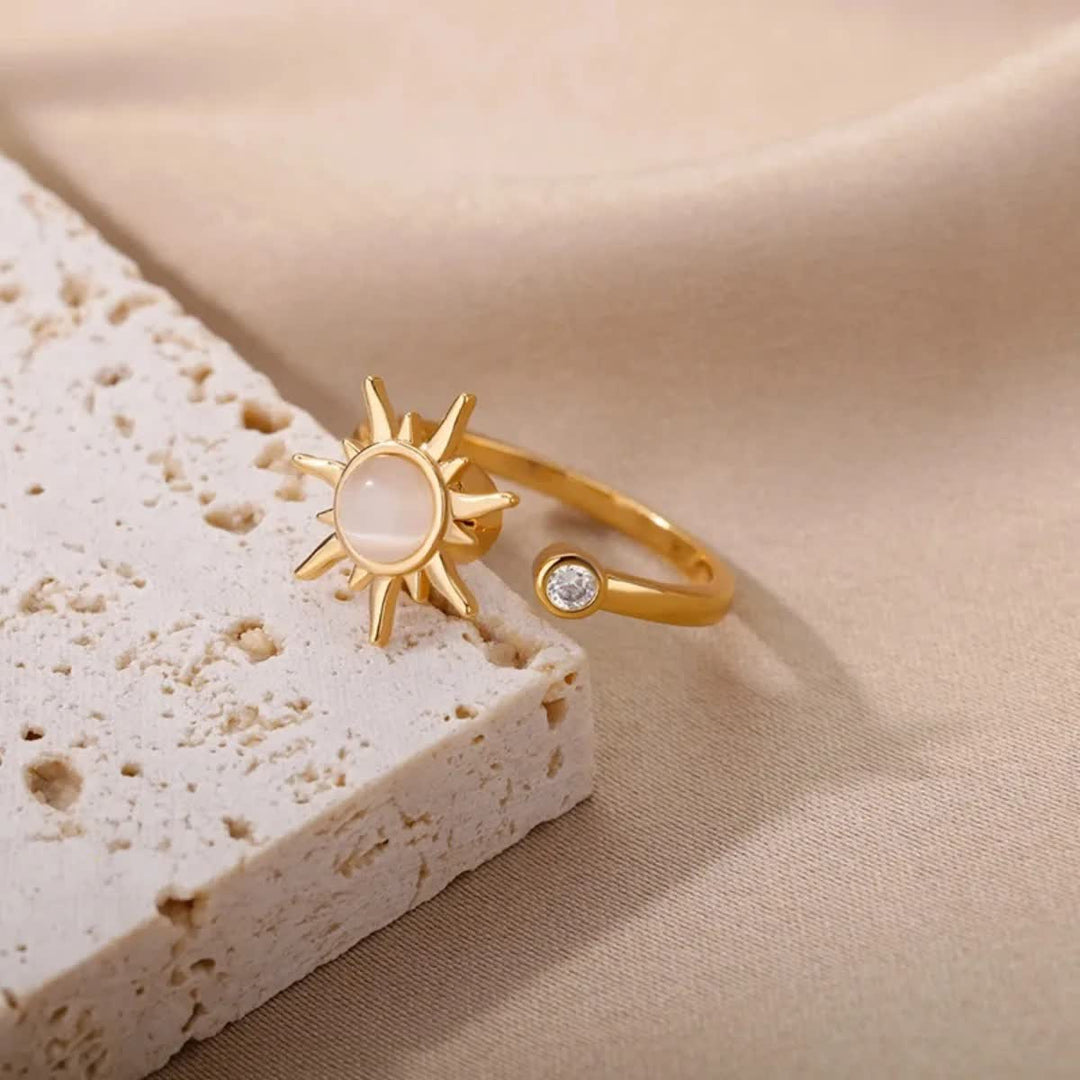 Rotating Celestial Adjustable Anxiety Relief Fidget Ring - image 3
