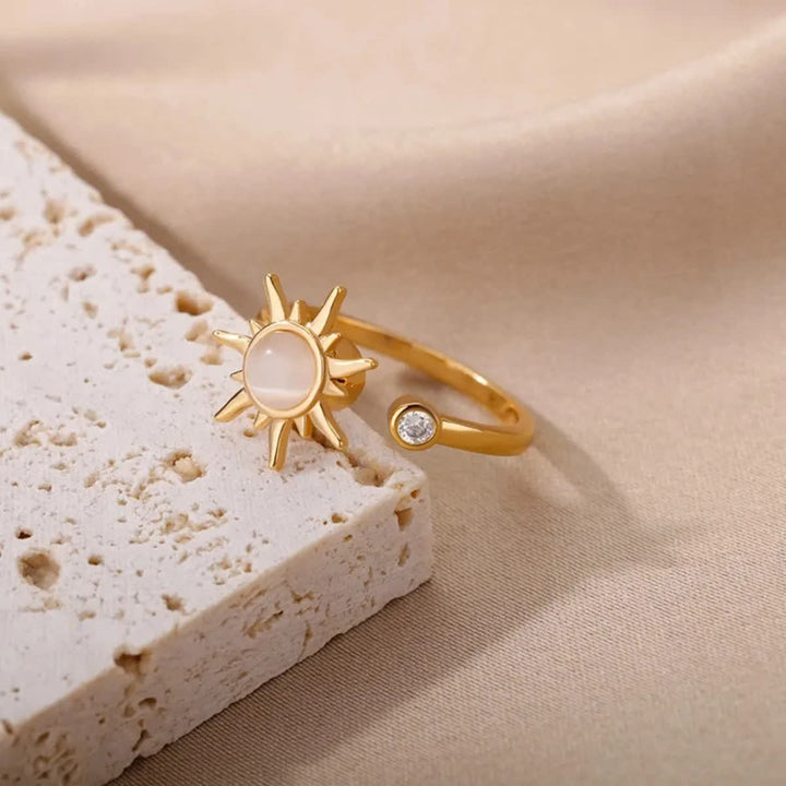 Rotating Celestial Adjustable Anxiety Relief Fidget Ring - image 3