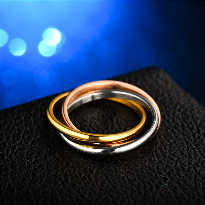  3-In-1 Interlocked Anti Anxiety Rolling Fidget Ring - image 5