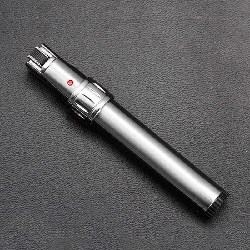 EDC Pen-Shaped Windproof Jet Flame Butane Lighter - Chrome Brushed - image 5
