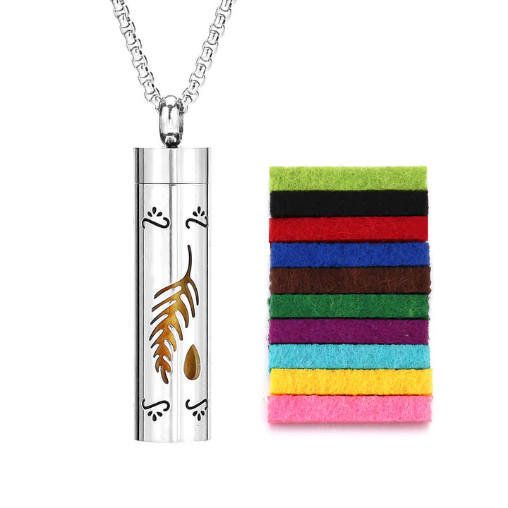 Perfume Diffuser Necklace With Felt Core & Interchangeable Color Inserts - Style #4 - image 7