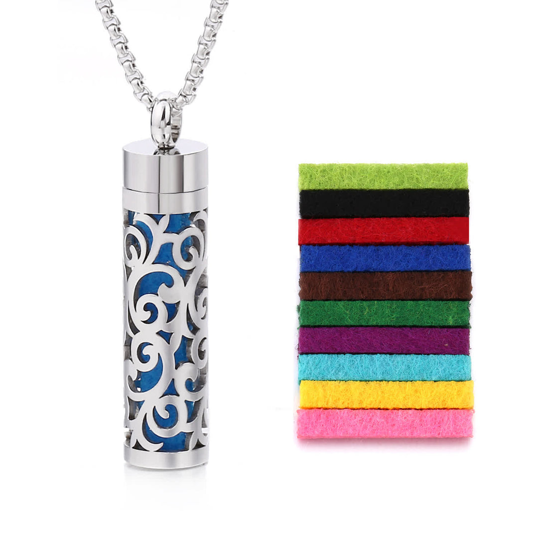 Perfume Diffuser Necklace With Felt Core & Interchangeable Color Inserts - Style #19 - image 22