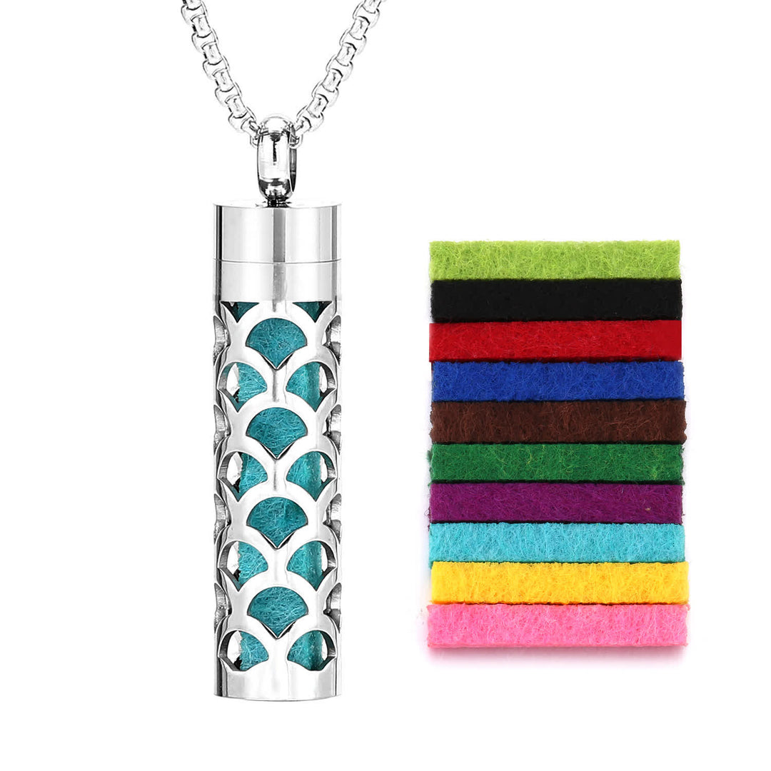Perfume Diffuser Necklace With Felt Core & Interchangeable Color Inserts - Style #3 - image 6