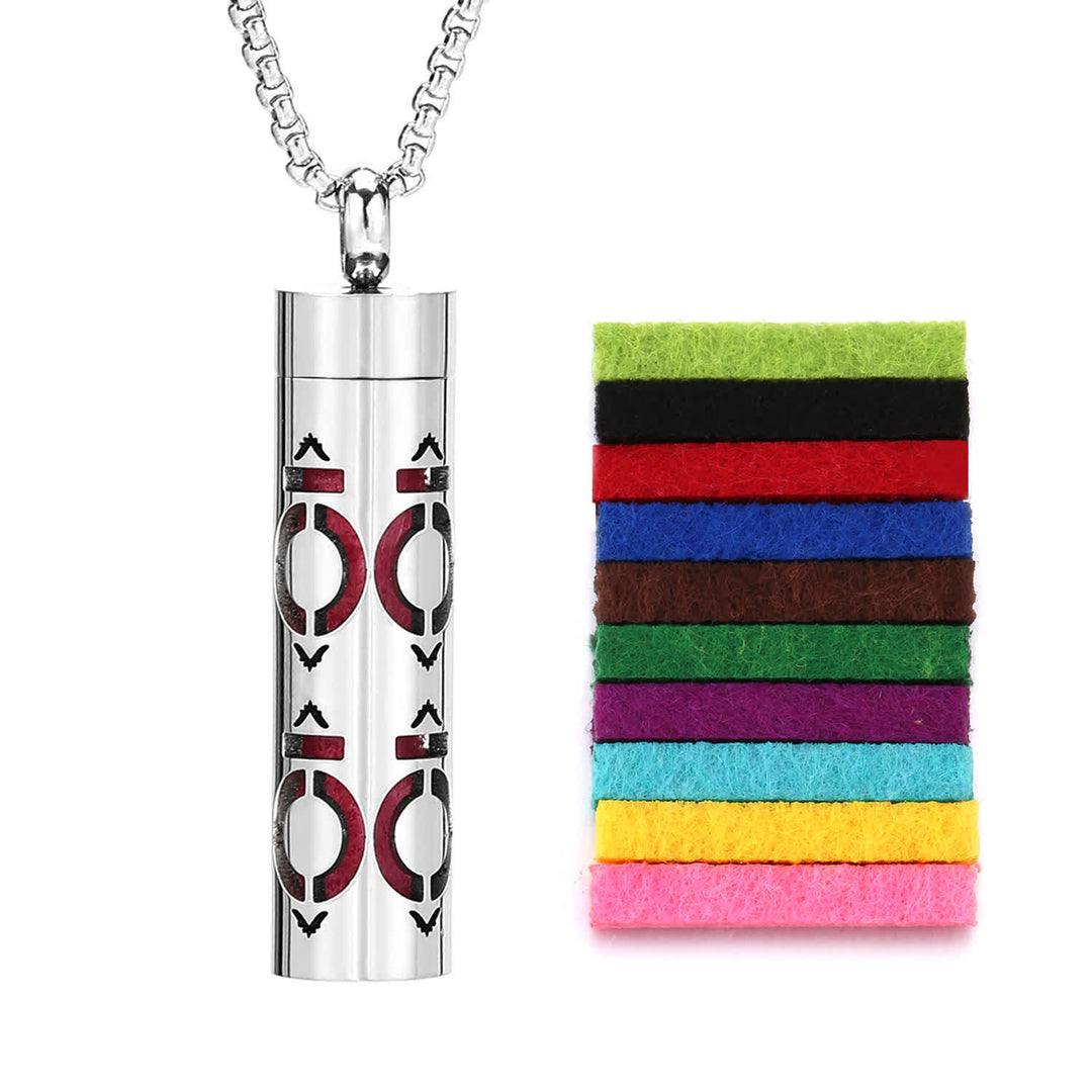 Perfume Diffuser Necklace With Felt Core & Interchangeable Color Inserts - Style #10 - image 13
