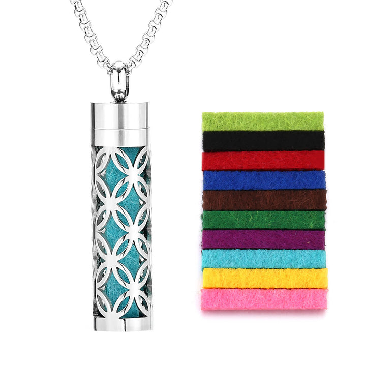 Perfume Diffuser Necklace With Felt Core & Interchangeable Color Inserts - Style #8 - image 11