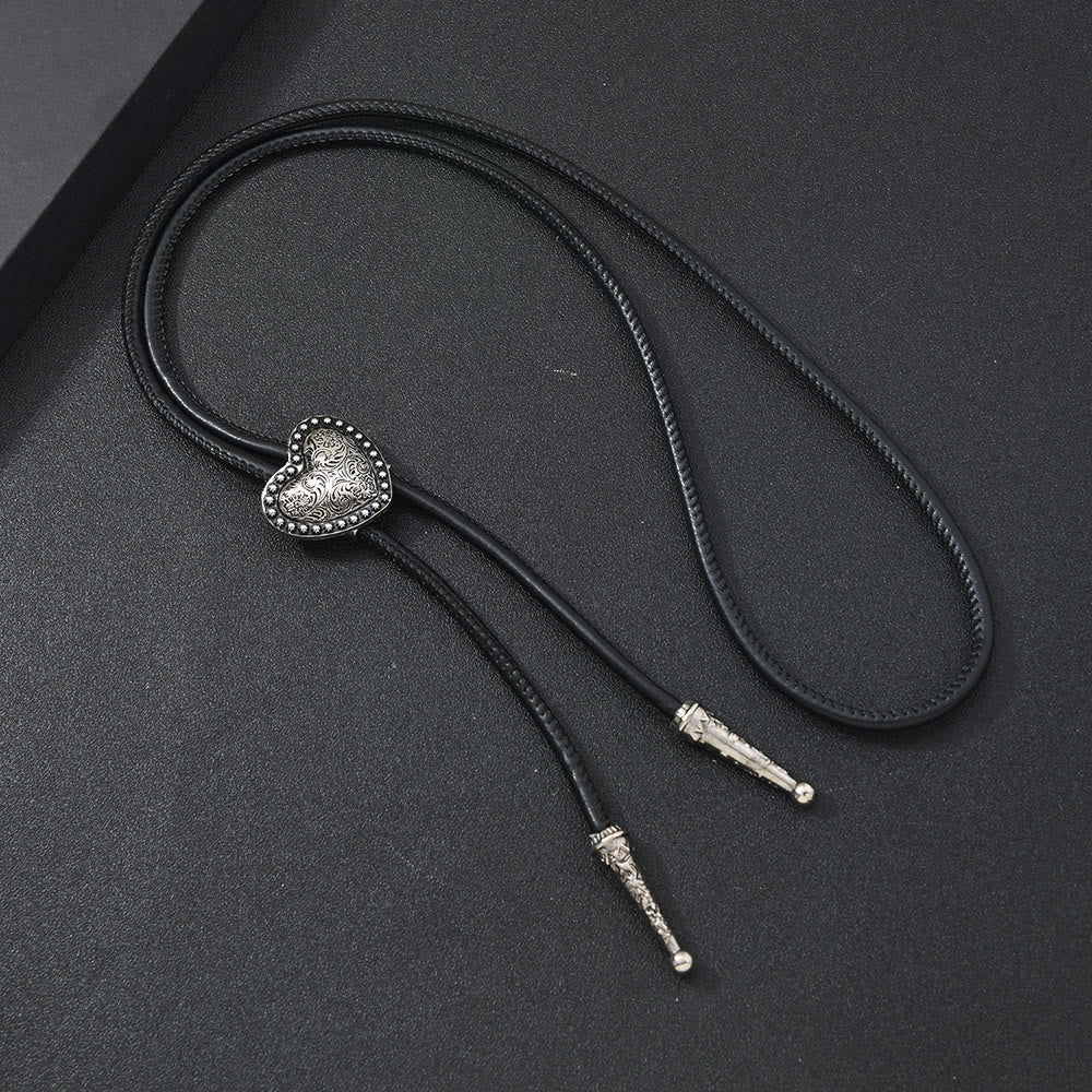 Antique Gold Silver Filigree Bolo Tie Necklace - Style#4 - image 5