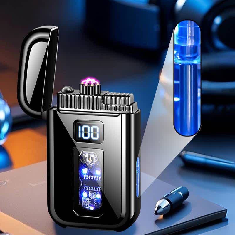 3-In-1 Plasma Arc & Jet Torch Butane Lighter With LED Flashlight - image 2