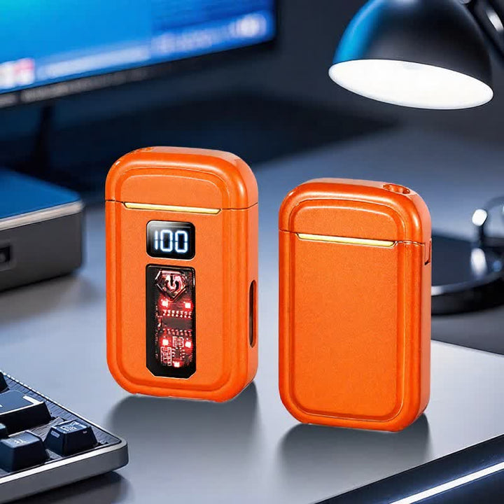 3-In-1 Plasma Arc & Jet Torch Butane Lighter With LED Flashlight - Orange - image 12