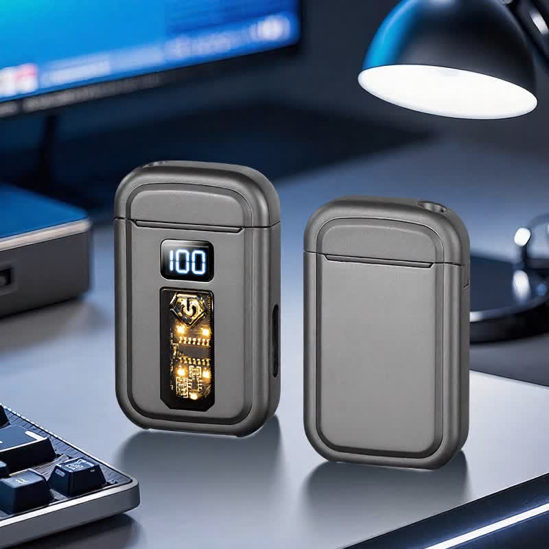 3-In-1 Plasma Arc & Jet Torch Butane Lighter With LED Flashlight - Gray - image 11