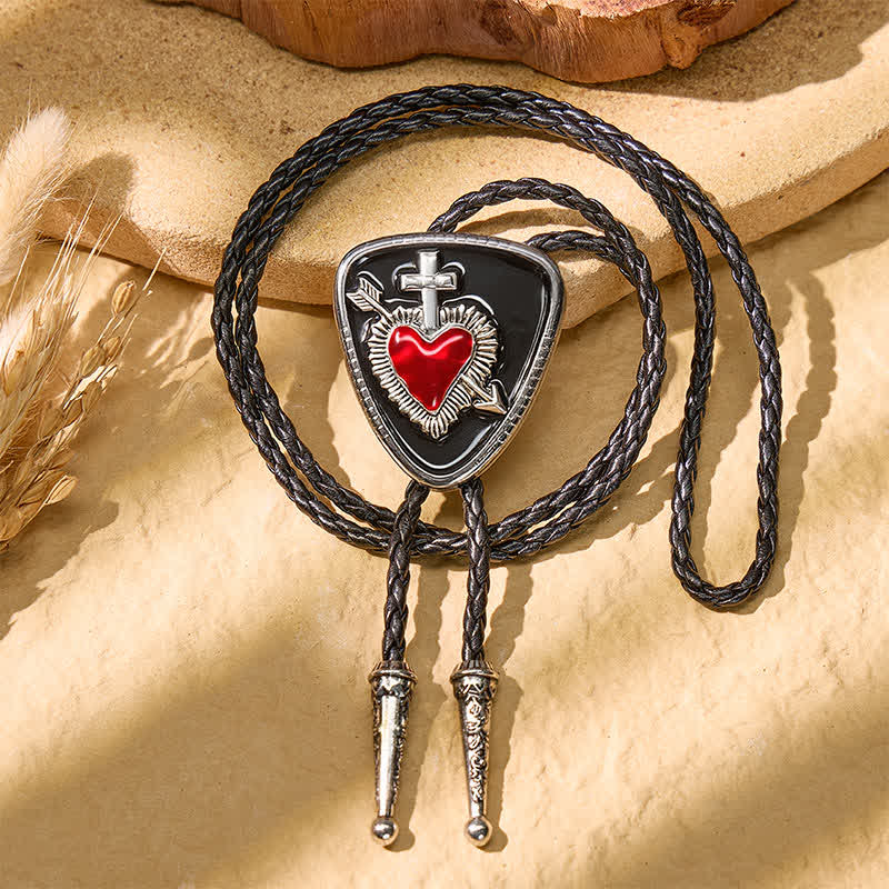 Gothic Emo Cross Arrow Heartbreaker Bolo Tie - image 14
