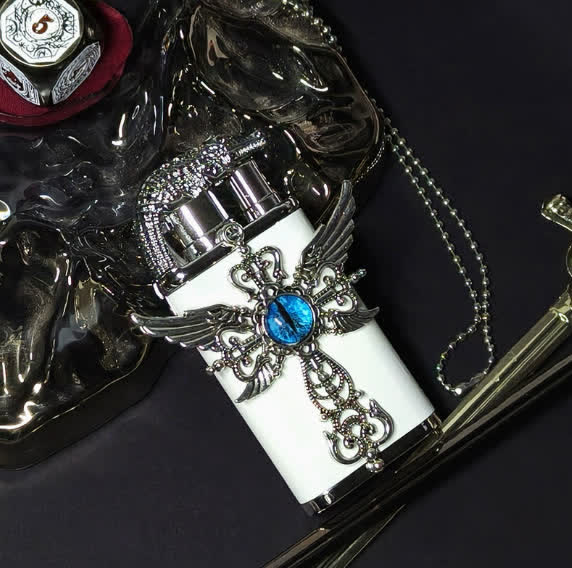 Dragon's Breath Evil Eye Crocodile Head Butane Lighter - image 1