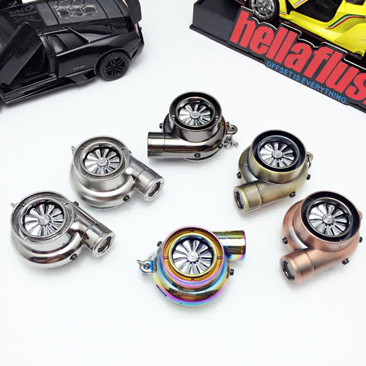 Creative Turbo Spinning Turbine Electric Lighter Keychain - image 7