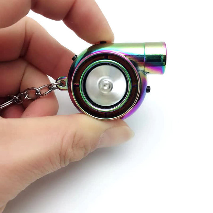 Creative Turbo Spinning Turbine Electric Lighter Keychain - image 4