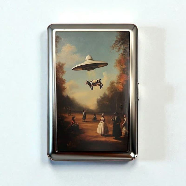 Vintage Aesthetic Pattern Slim Metal Pocket Wallet Case - Style #10 - image 10