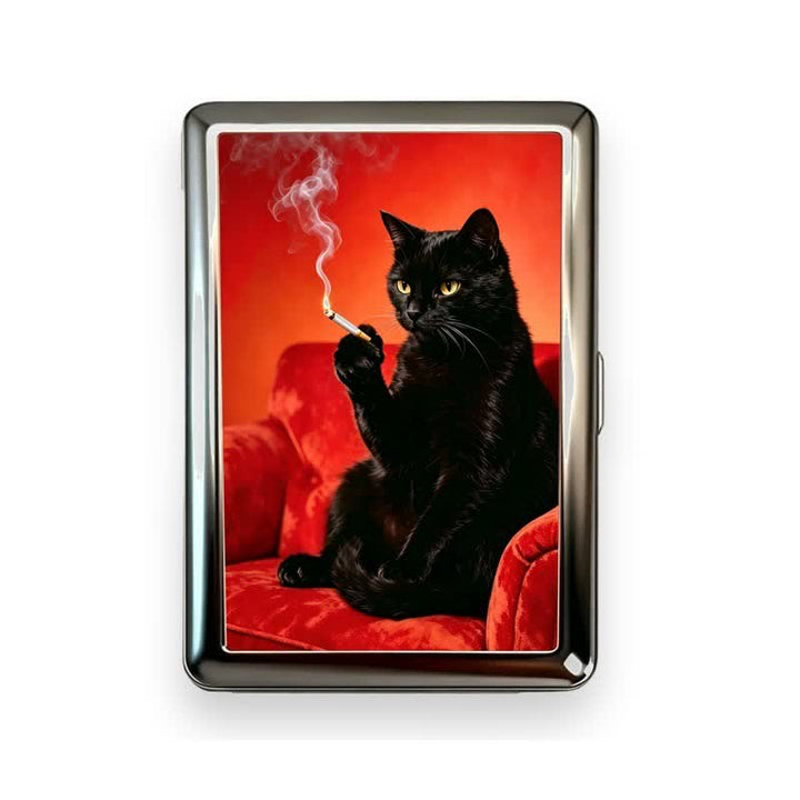 Vintage Aesthetic Pattern Slim Metal Pocket Wallet Case - Style #11 - image 11