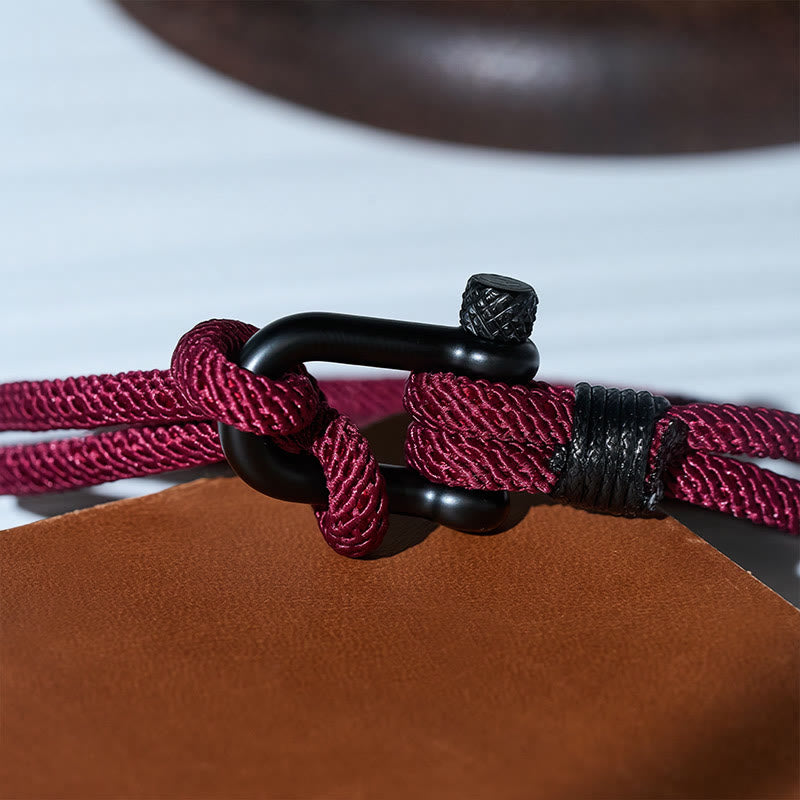 Minimalist Milan Cord Black Stainless Steel U-clasp Bracelet - image 21