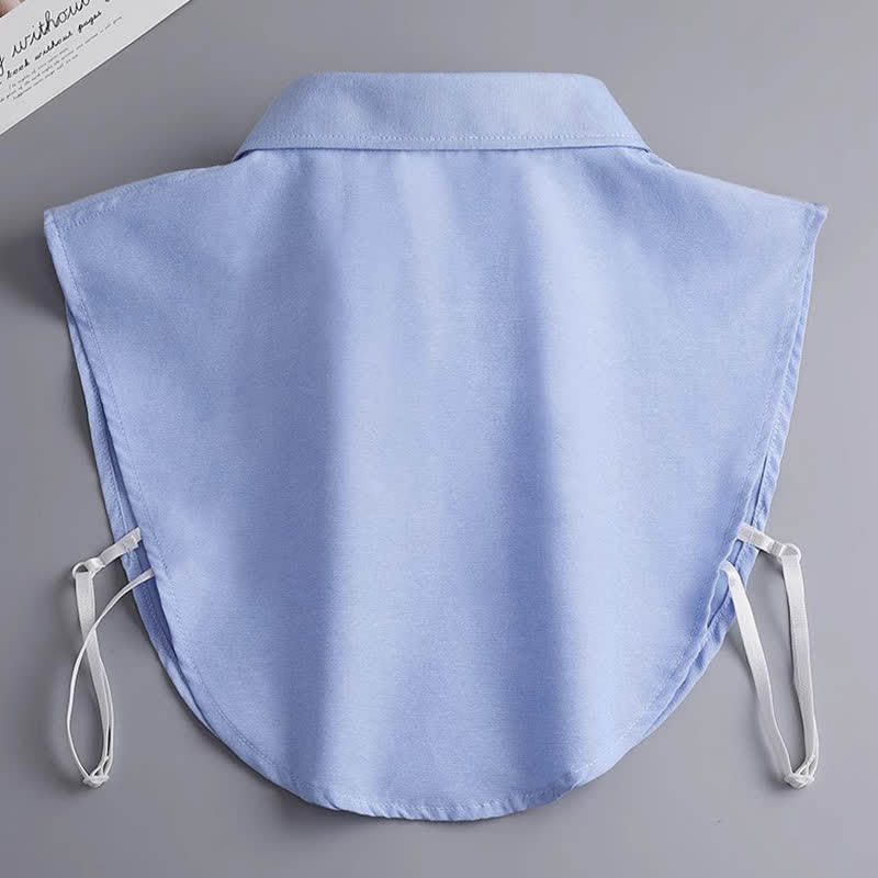 Unisex Classic Solid Color Removable Cotton Fake Collar - image 16