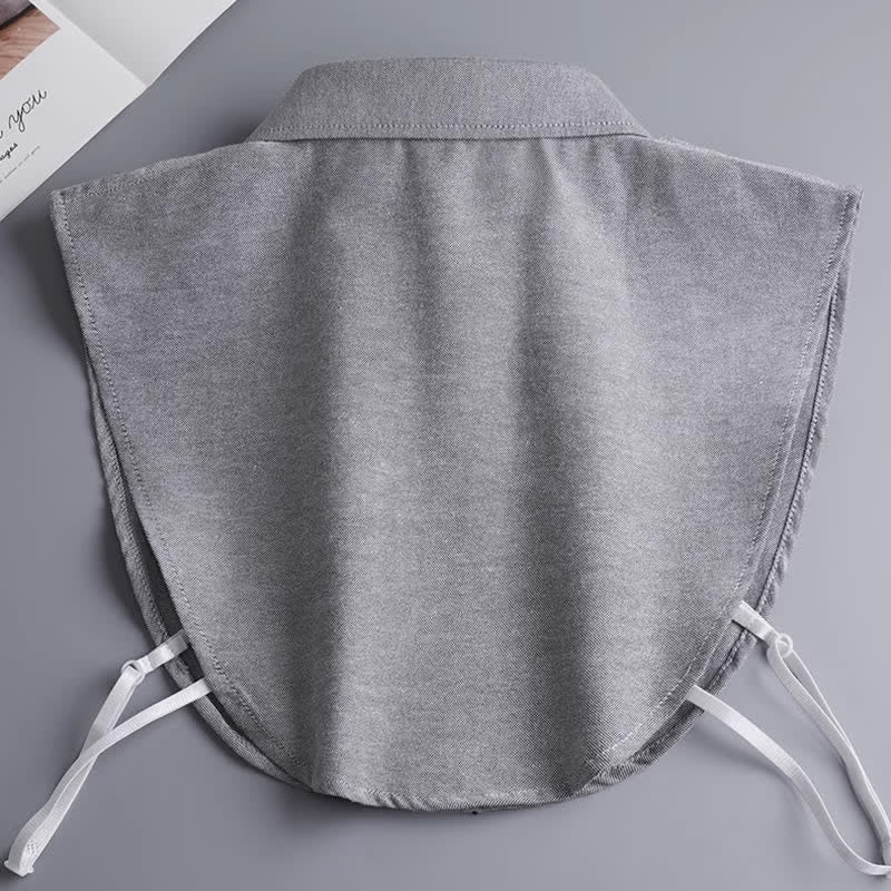 Unisex Classic Solid Color Removable Cotton Fake Collar - image 5