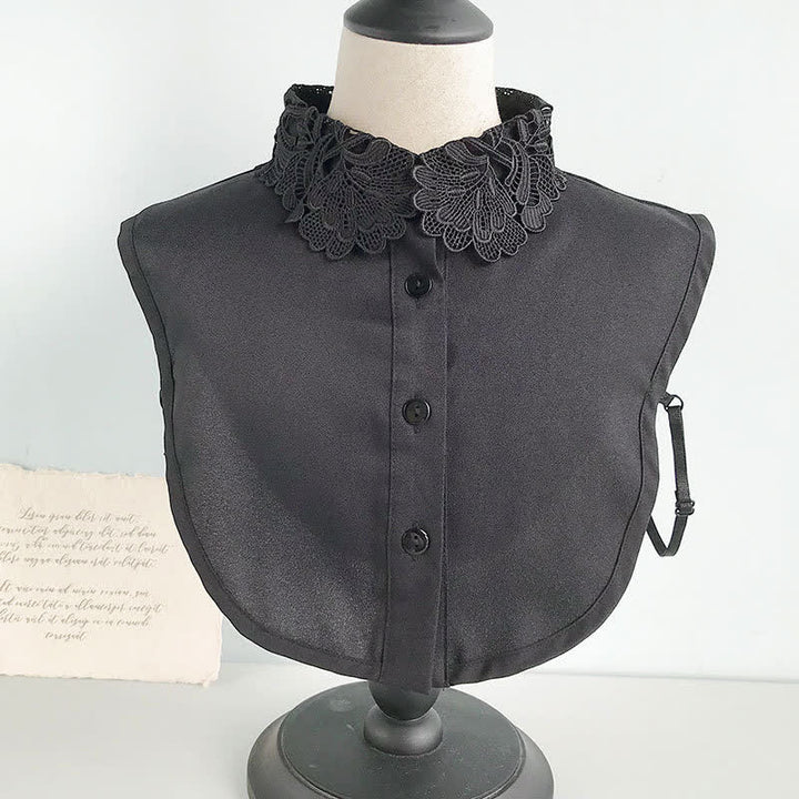 Women's Cute Chiffon Sweet Crochet Lace Detachable Fake Collar - Style #4 - Black - One Size - image 12