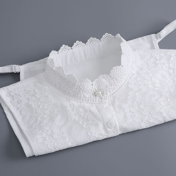 Women's Victorian Full Floral Lace Detachable Stand Up Fake Collar - image 6