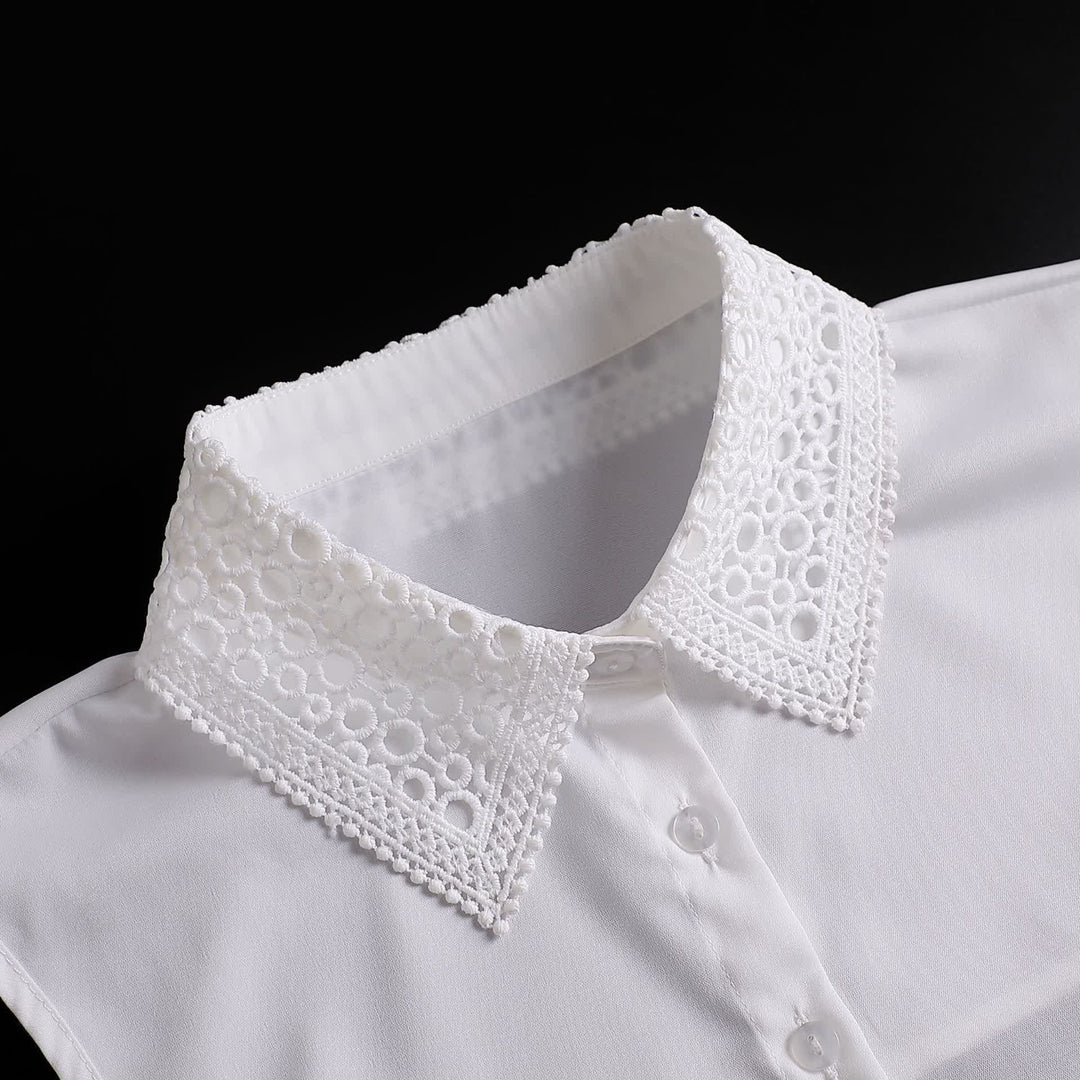 Classic Layering Eyelet Lace Preppy Layering Accessory Fake Collar - image 5