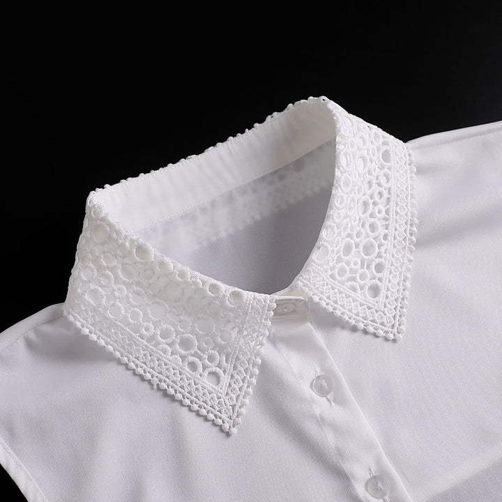 Classic Layering Eyelet Lace Preppy Layering Accessory Fake Collar - image 5