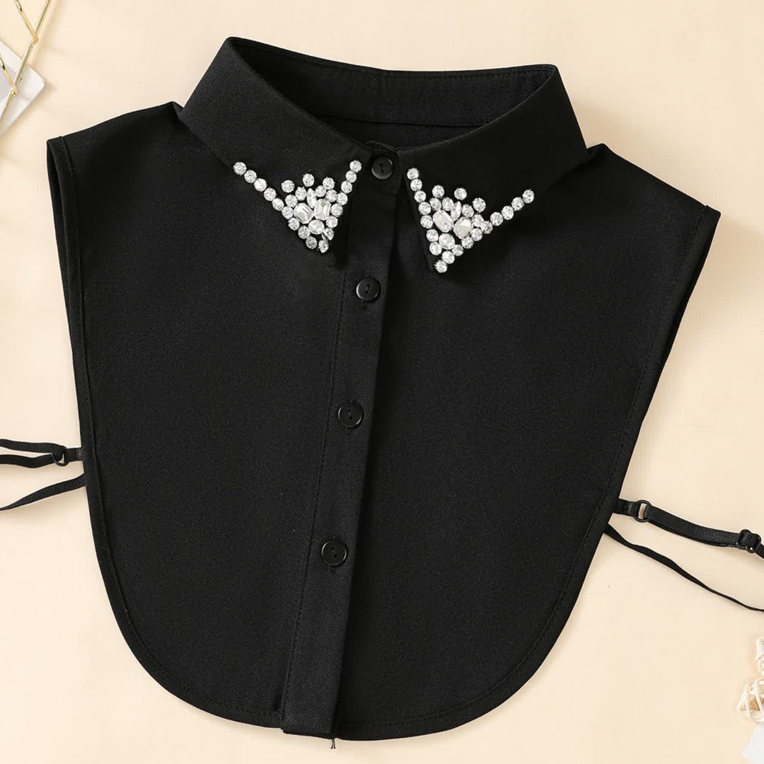 Women's Chic Rhinestones Embellished Detachable Fake Collar - image 4